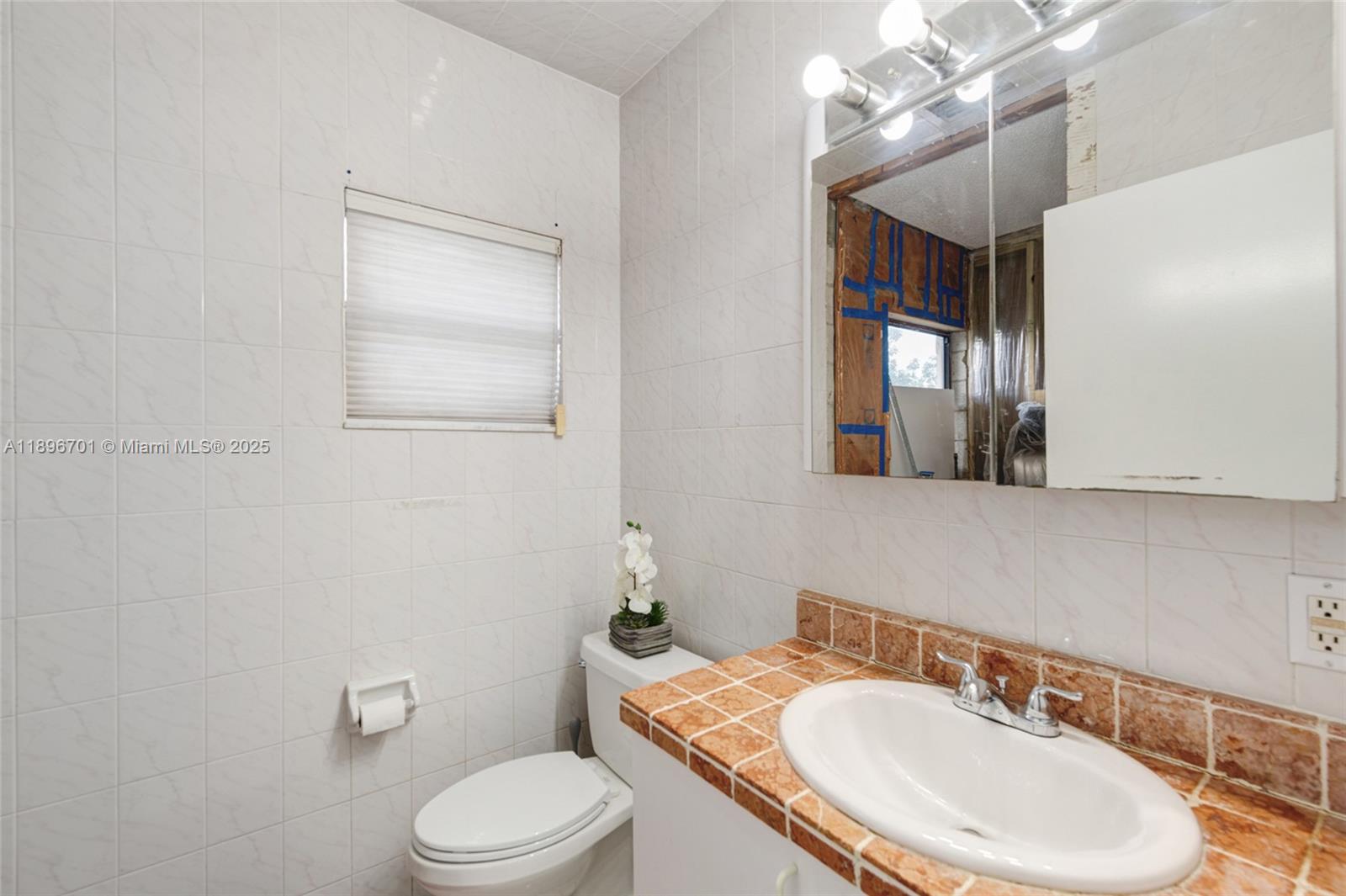 19491 Southwest 216th Street Miami, FL 33187 - Photo 18 of 37 a bathroom with a sink a toilet and mirror