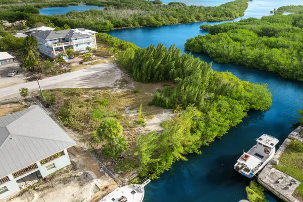 view of a lake with houses