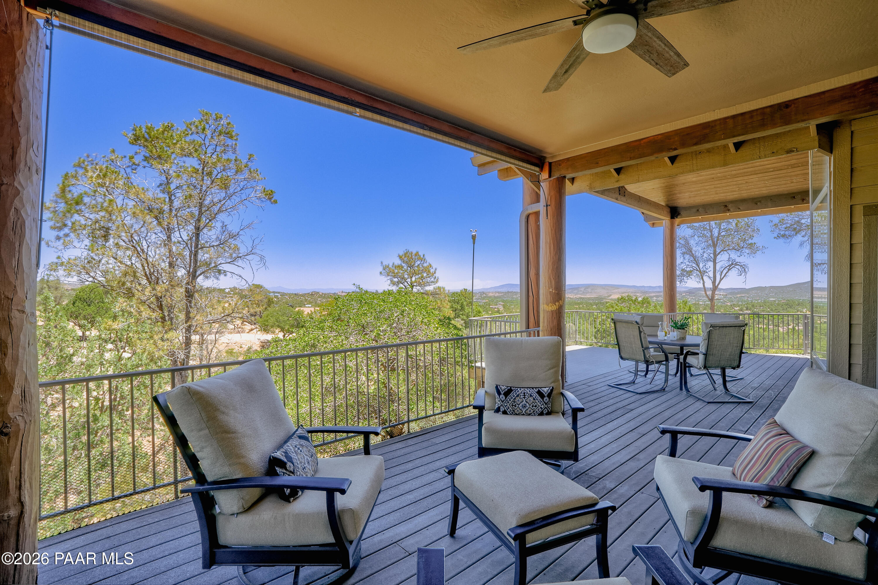 2020 Rustic Timbers Lane Prescott, AZ 86303 - Photo 10 of 62 Back Deck with Panoramic Views