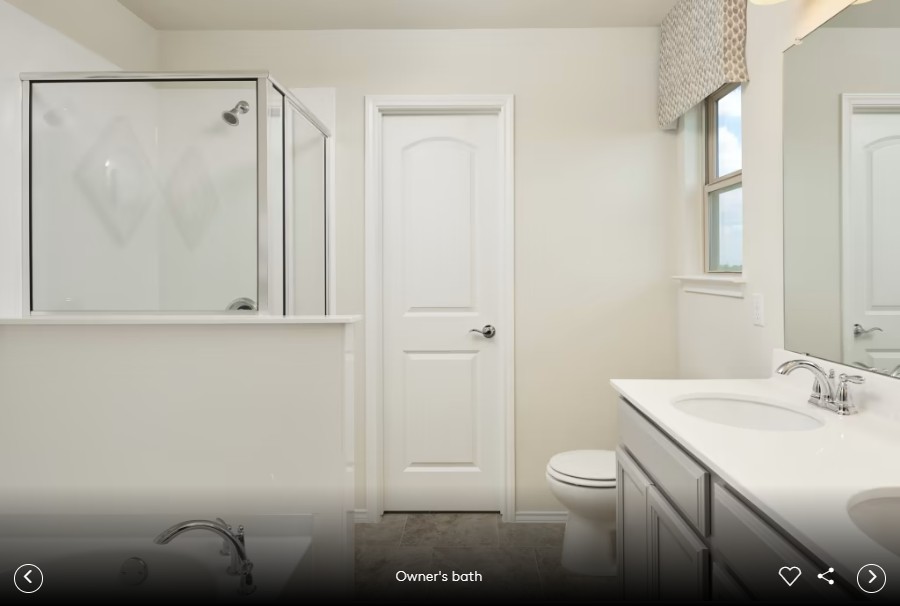 298 Begonia Street Buda, TX 78610 - Photo 9 of 12 a bathroom with a sink and mirror with toilet