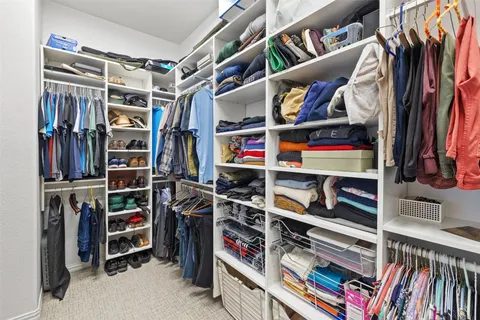 a view of a hallway with workspace