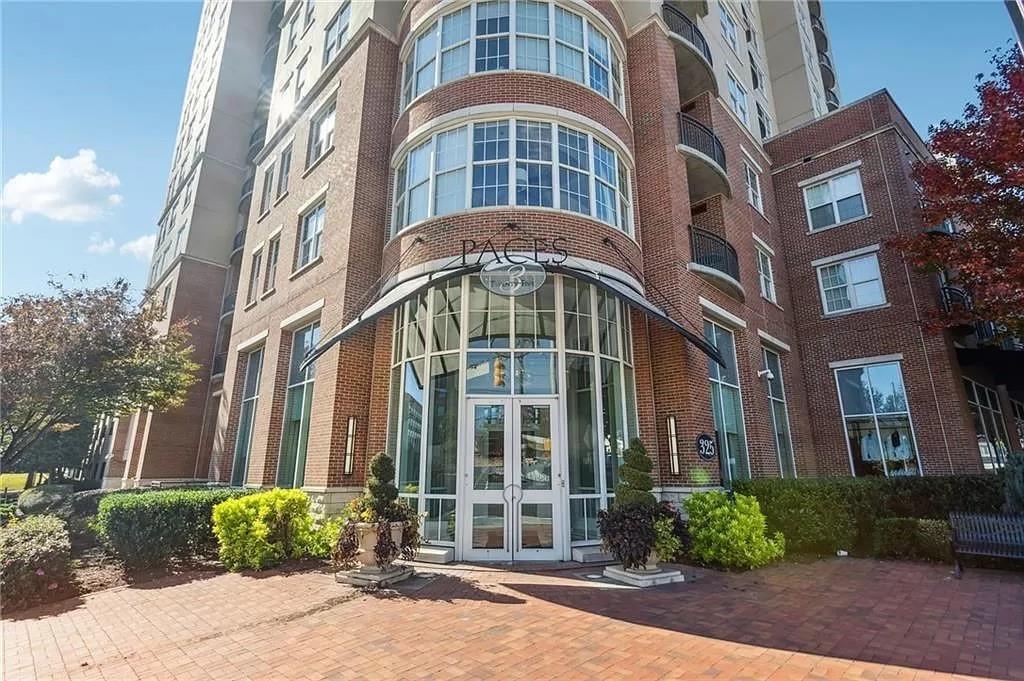 a front view of a building