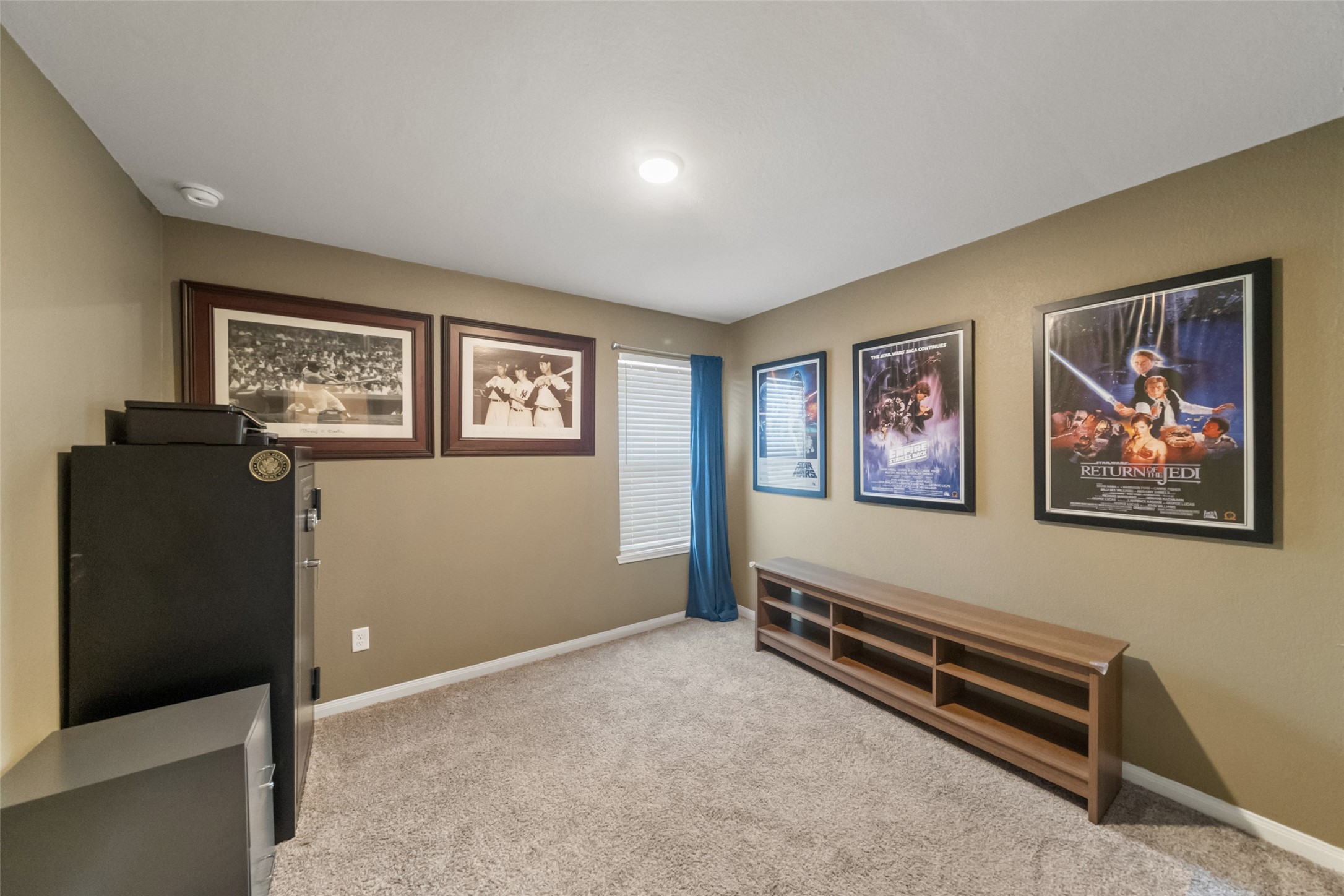 26431 Pin Oak Drive Hempstead, TX 77445 - Photo 19 of 32 Versatile bonus room perfect for a media space, home office, hobby room, or workout area. Soft carpet and neutral walls make it easy to personalize.