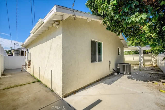 a view of a house with a patio