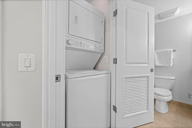 a view of a brick building from a balcony