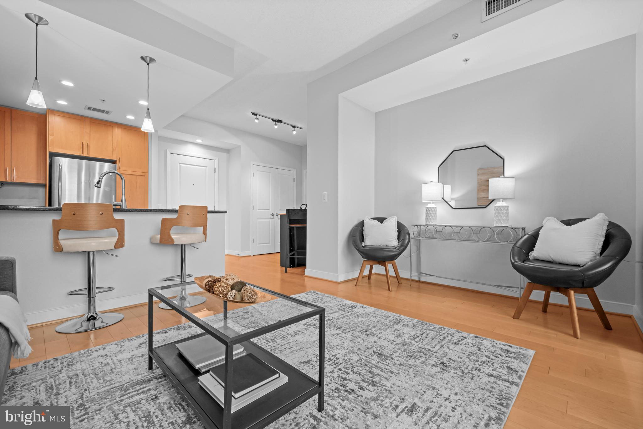 820 North Pollard Street, Unit 307 Arlington, VA 22203 - Photo 10 of 29 a living room with furniture and a rug