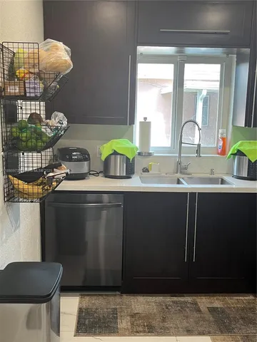 a close view of sink and a mirror