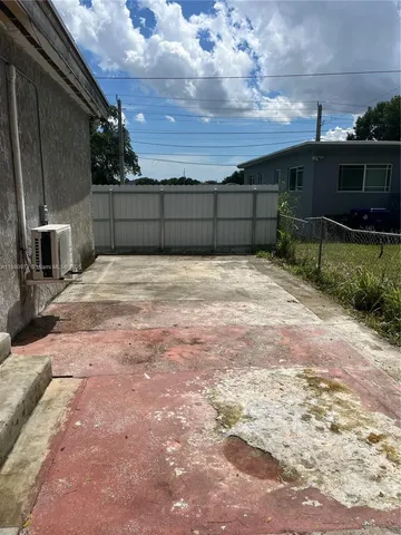 a backyard of a house