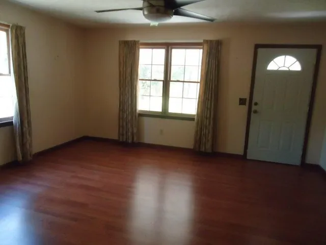 a view of a bathroom with a shower