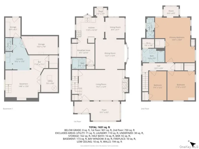 view of a kitchen with refrigerator and microwave