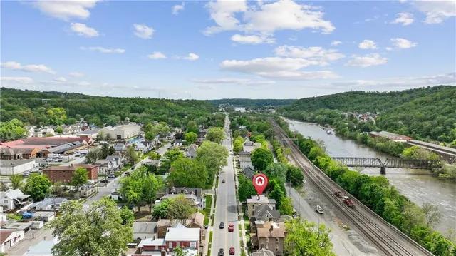 a view of city and mountain