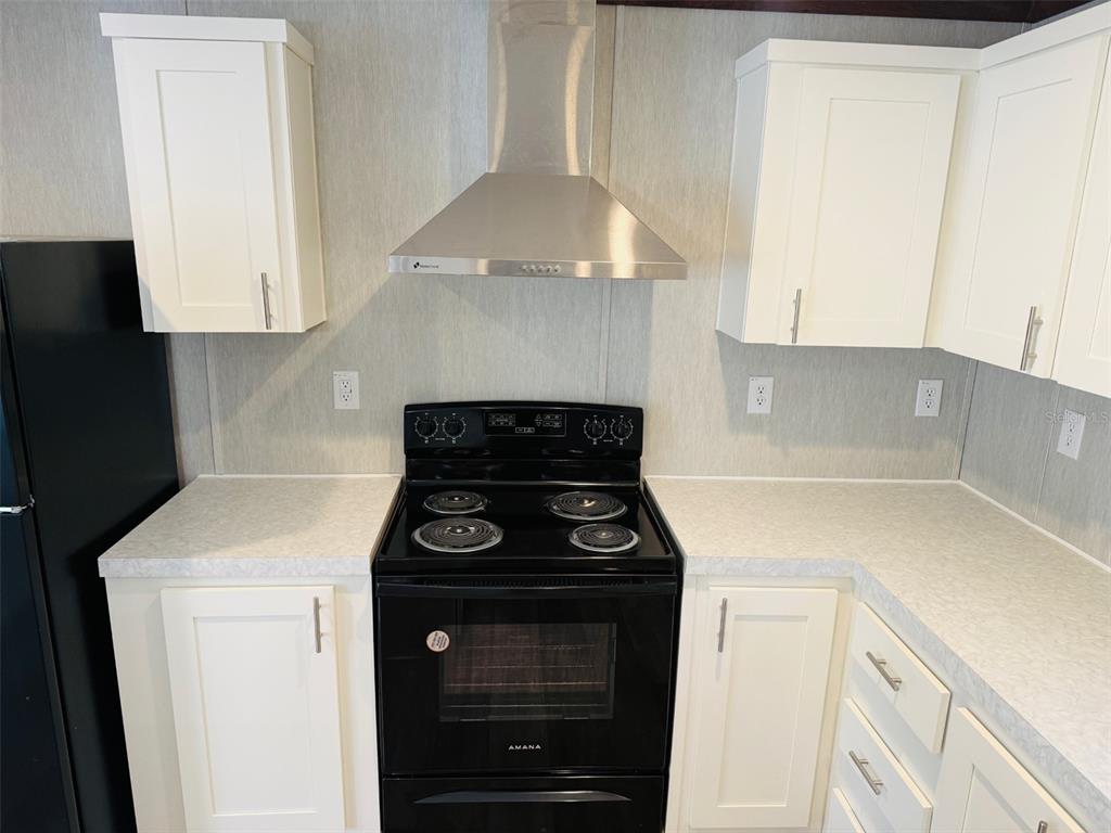 16226 41st Place Wellborn, FL 32094 - Photo 9 of 18 a kitchen with a stove and a cabinet