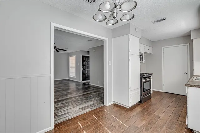 a view interior of a house with wooden floor
