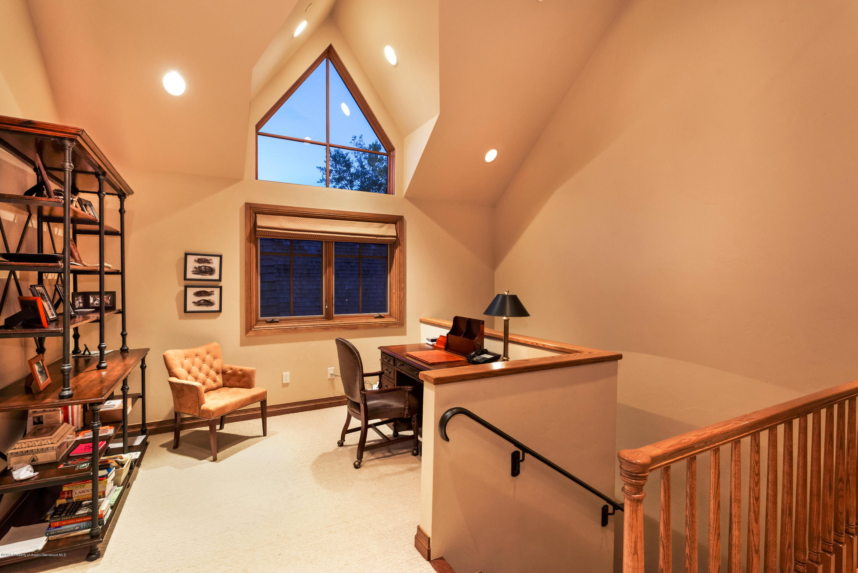 1205 Tiehack Road Aspen, CO 81611 - Photo 9 of 23 a view of a workspace with furniture and a window