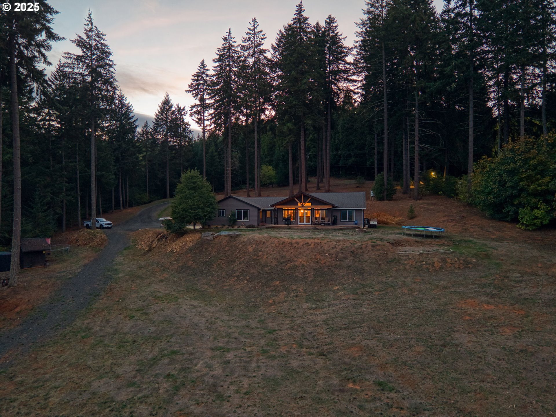 24674 Bolton Hill Road Veneta, OR 97487 - Photo 42 of 48 a view of backyard with plants and trees