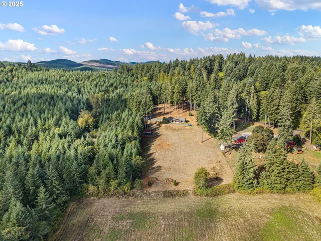 an aerial view of residential house with outdoor space