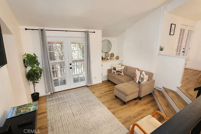 a view of a large window