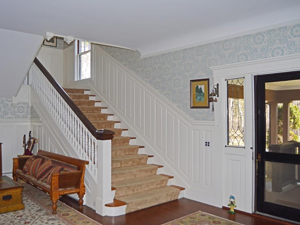 46 South Shore Road Northeast Harbor, ME 04662 - Photo 6 of 32 The wide staircase to the second...