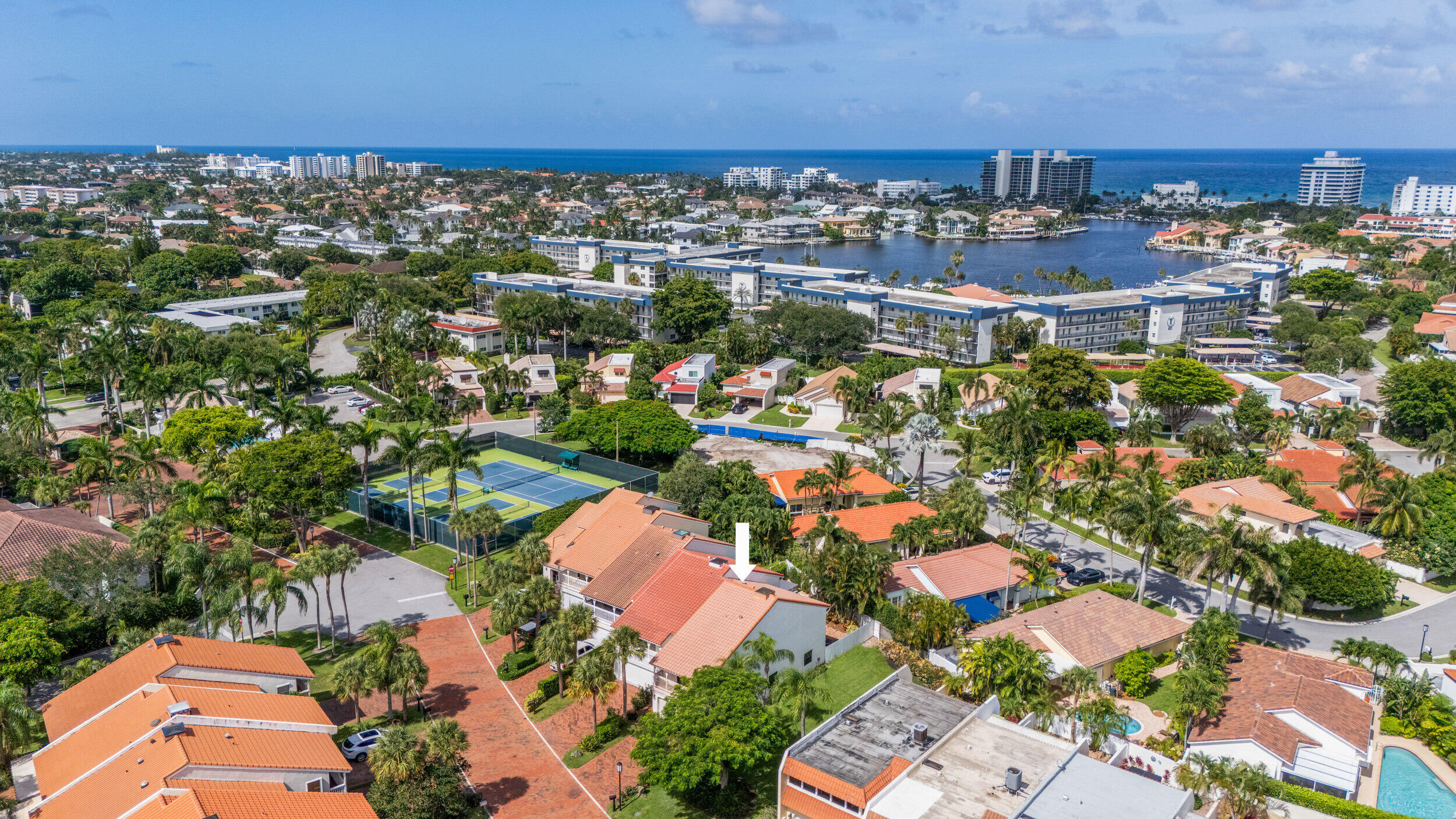 3501 Harbor Circle Delray Beach, FL 33483 - Photo 25 of 25 an aerial view of residential houses with outdoor space