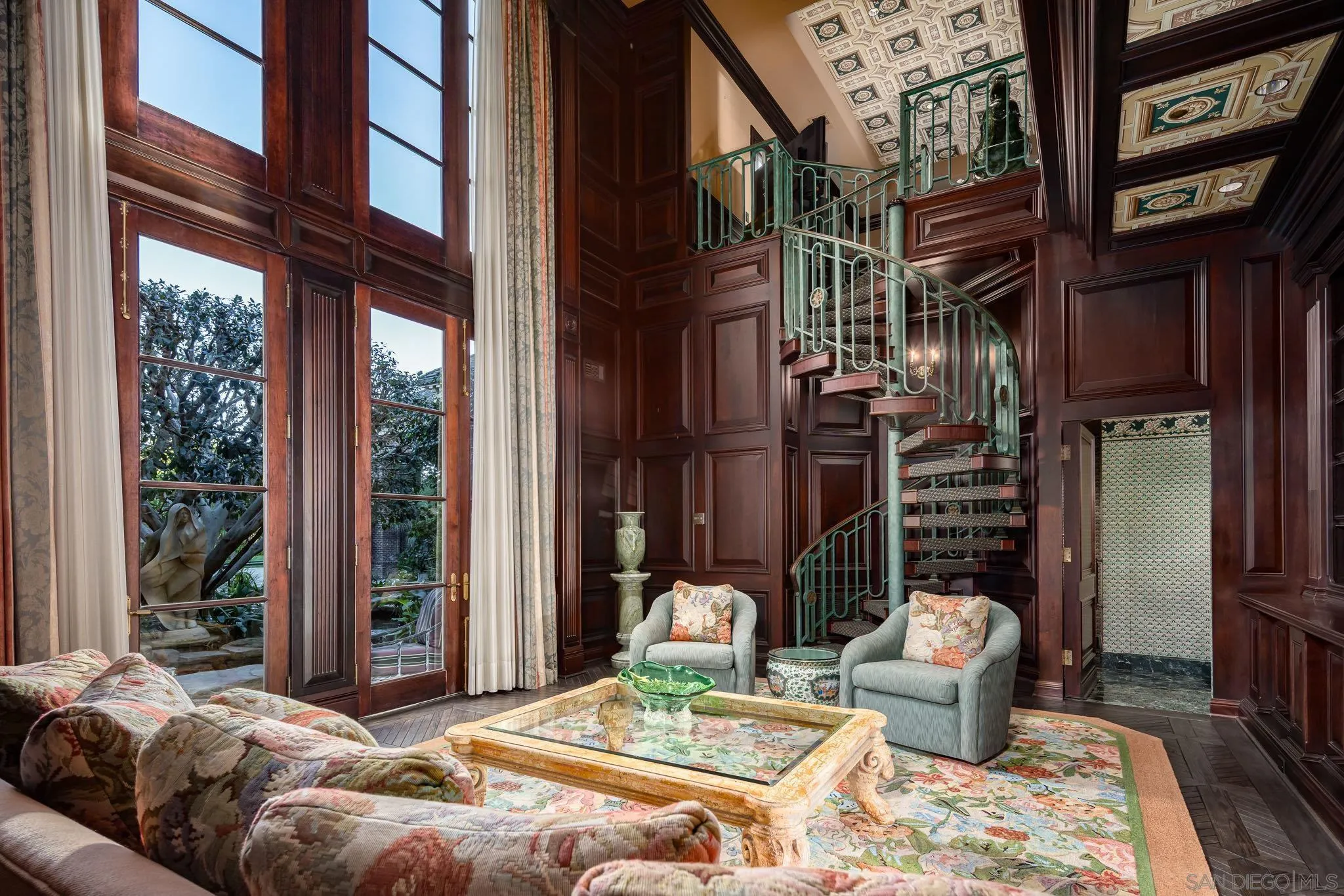 5893 Winland Hills Drive Rancho Santa Fe, CA 92067 - Photo 11 of 41 a backyard of a house with sofas table and chairs