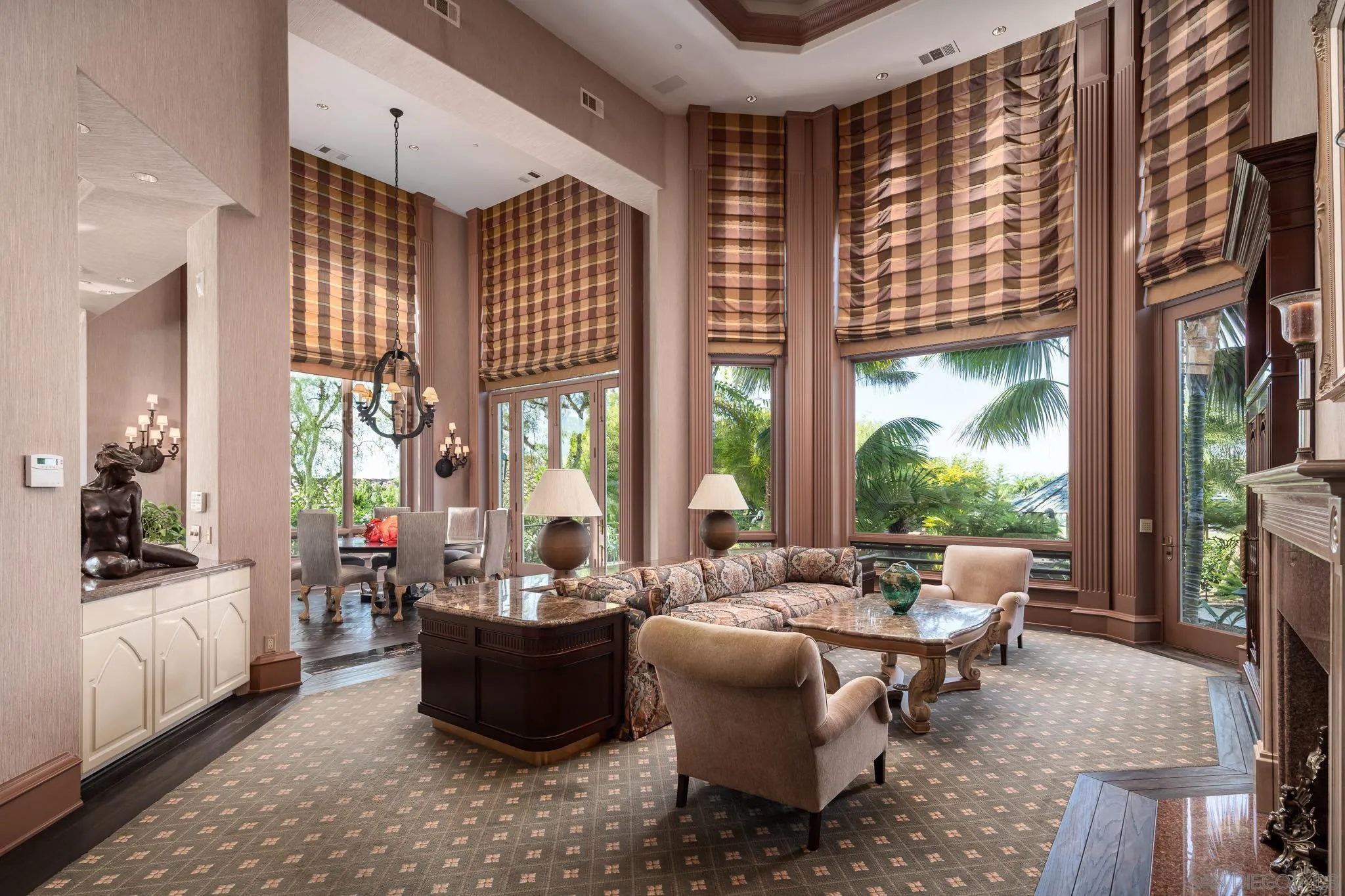 5893 Winland Hills Drive Rancho Santa Fe, CA 92067 - Photo 15 of 41 a living room with furniture and a large window
