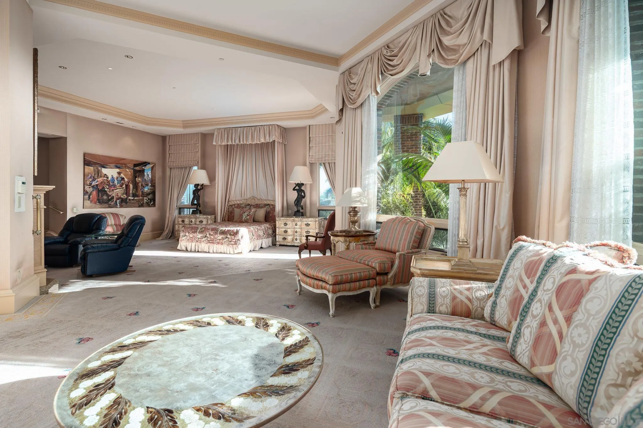5893 Winland Hills Drive Rancho Santa Fe, CA 92067 - Photo 19 of 41 a living room with furniture and a large window
