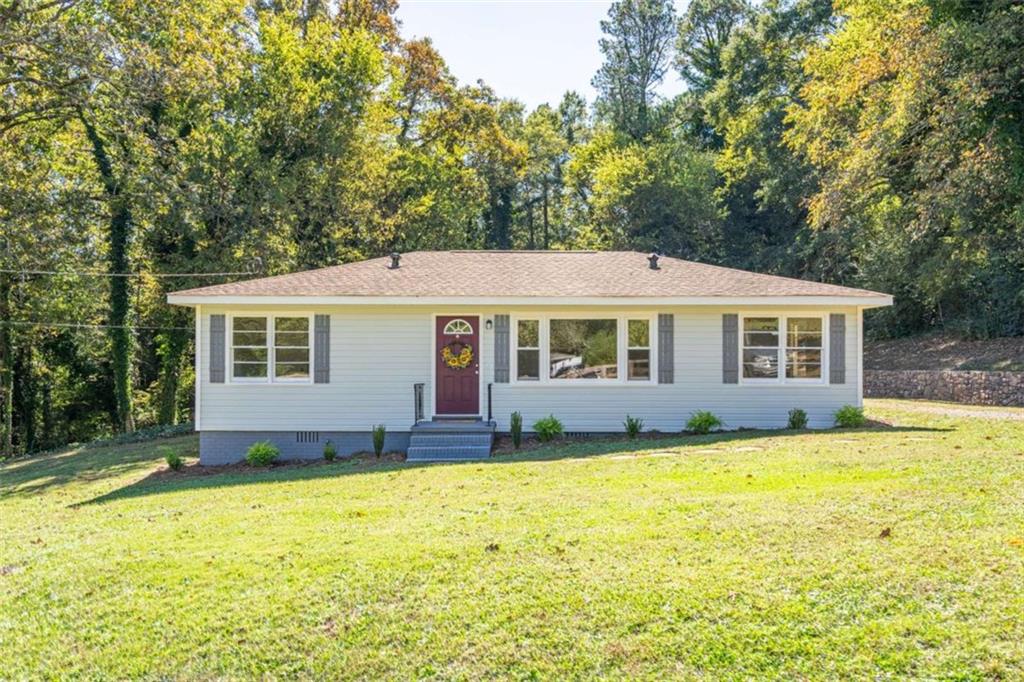 a view of a house with a swimming pool