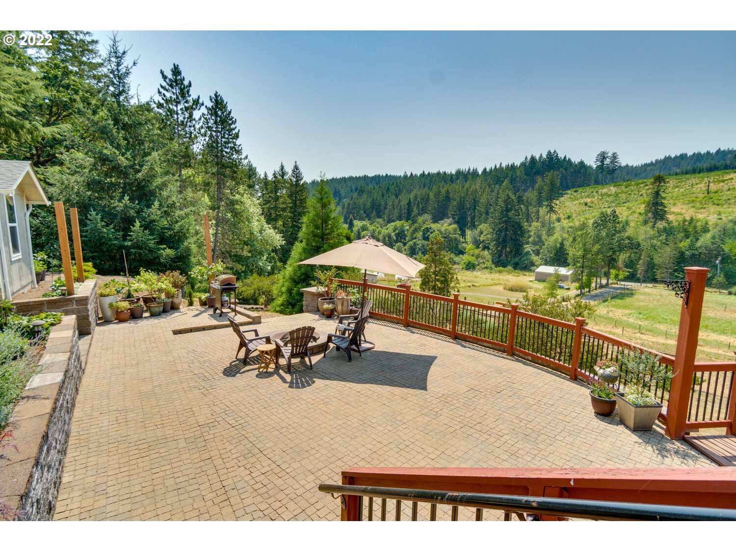 12751 Dupee Valley Road Sheridan, OR 97378 - Photo 19 of 32 a terrace with outdoor seating outdoor seating and trees