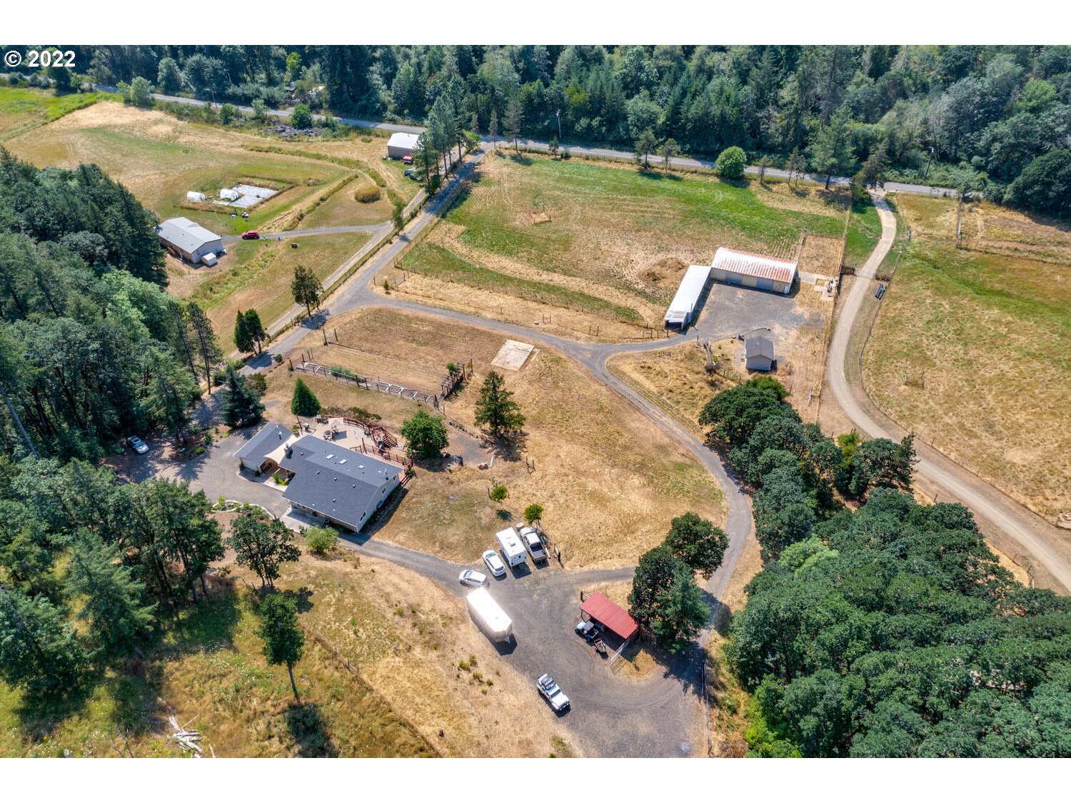 12751 Dupee Valley Road Sheridan, OR 97378 - Photo 31 of 32 a view of a swimming pool and lake view