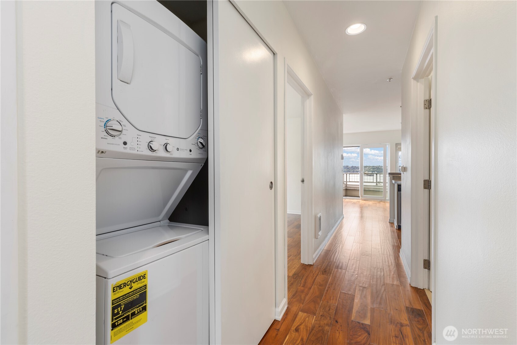 2440 Western Avenue, Unit 807 Seattle, WA 98121 - Photo 16 of 32 a view of hallway with wooden floor