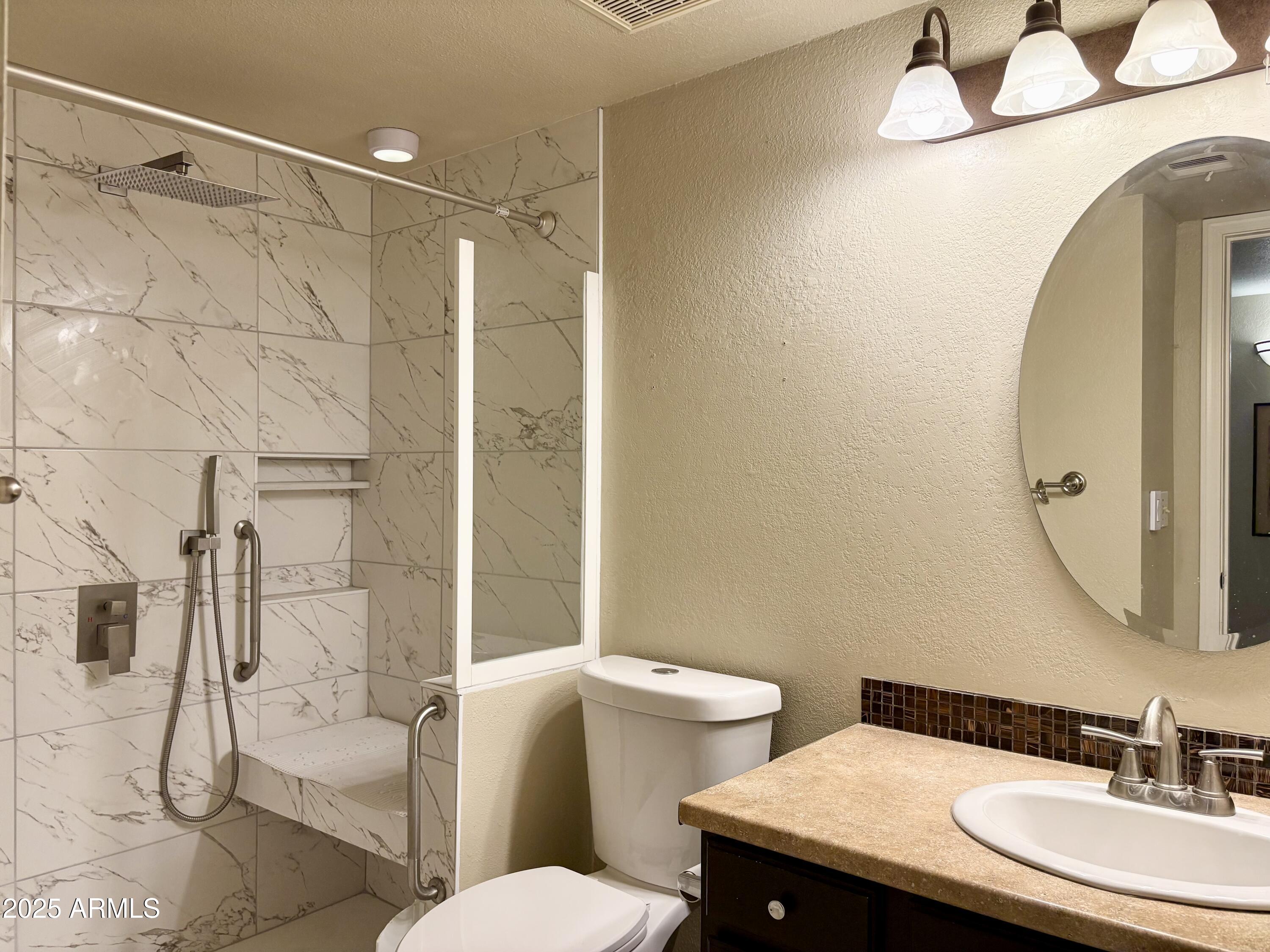 533 West Guadalupe Road, Unit 1122 Mesa, AZ 85210 - Photo 18 of 24 a bathroom with a sink toilet and shower