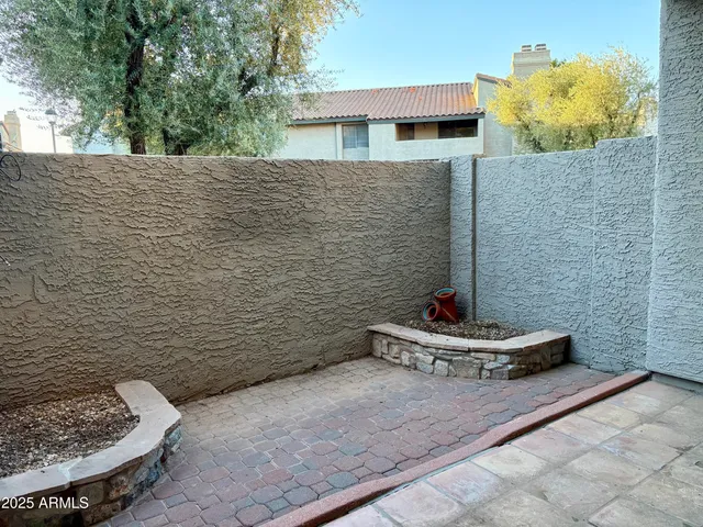 a house view with a outdoor space