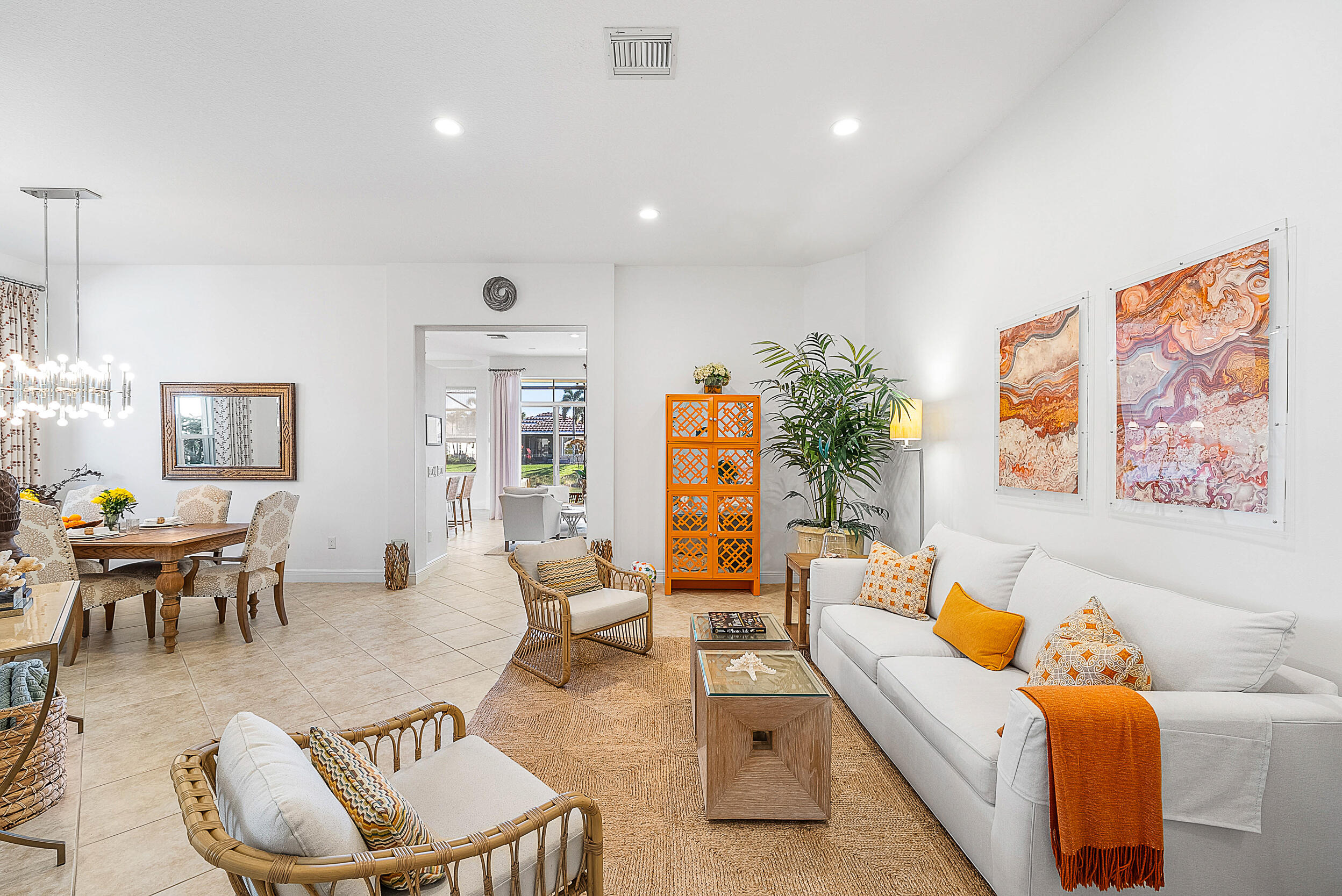 9666 Via Elegante Wellington, FL 33411 - Photo 3 of 37 a living room with furniture and wooden floor