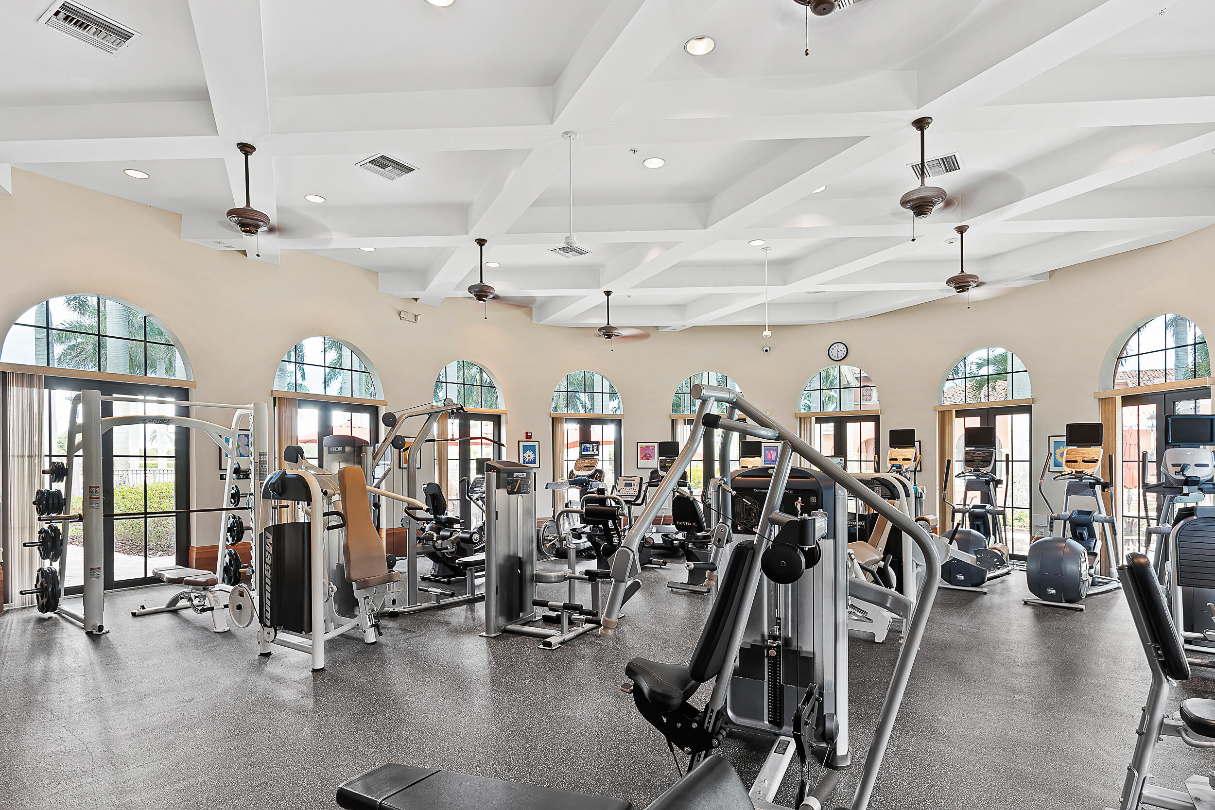 9666 Via Elegante Wellington, FL 33411 - Photo 36 of 37 a view of a room with gym equipment