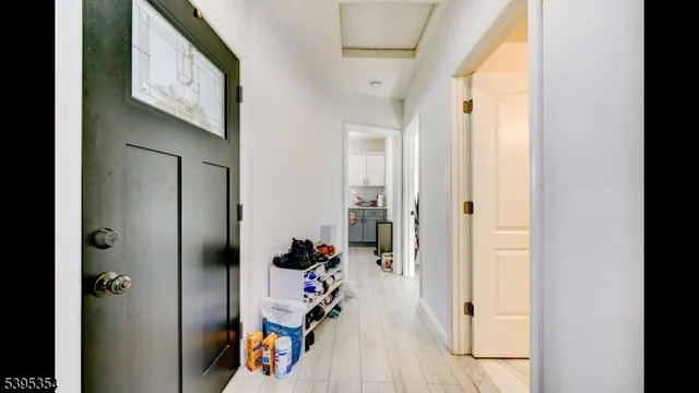 a room with bed and flat screen tv