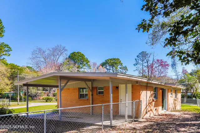 a front view of a house