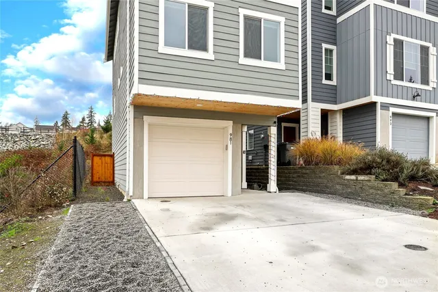 a front view of a house