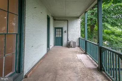 a view of a balcony