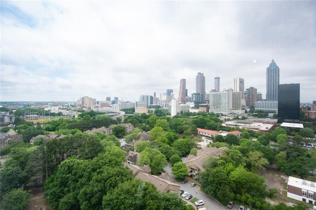 375 Ralph McGill Boulevard Northeast, Unit 1701 Atlanta, GA 30312 - Photo 23 of 33 a view of a city with tall buildings in the background
