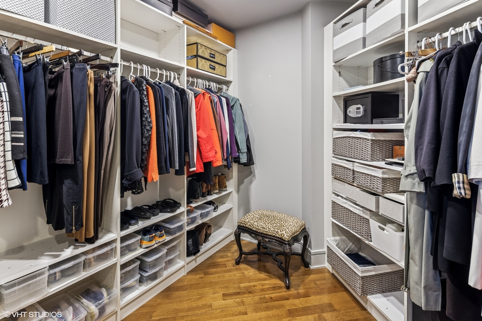 401 North Wabash Avenue, Unit 54E Chicago, IL 60611 - Photo 18 of 29 a view of walk in closet with clothes and shoes