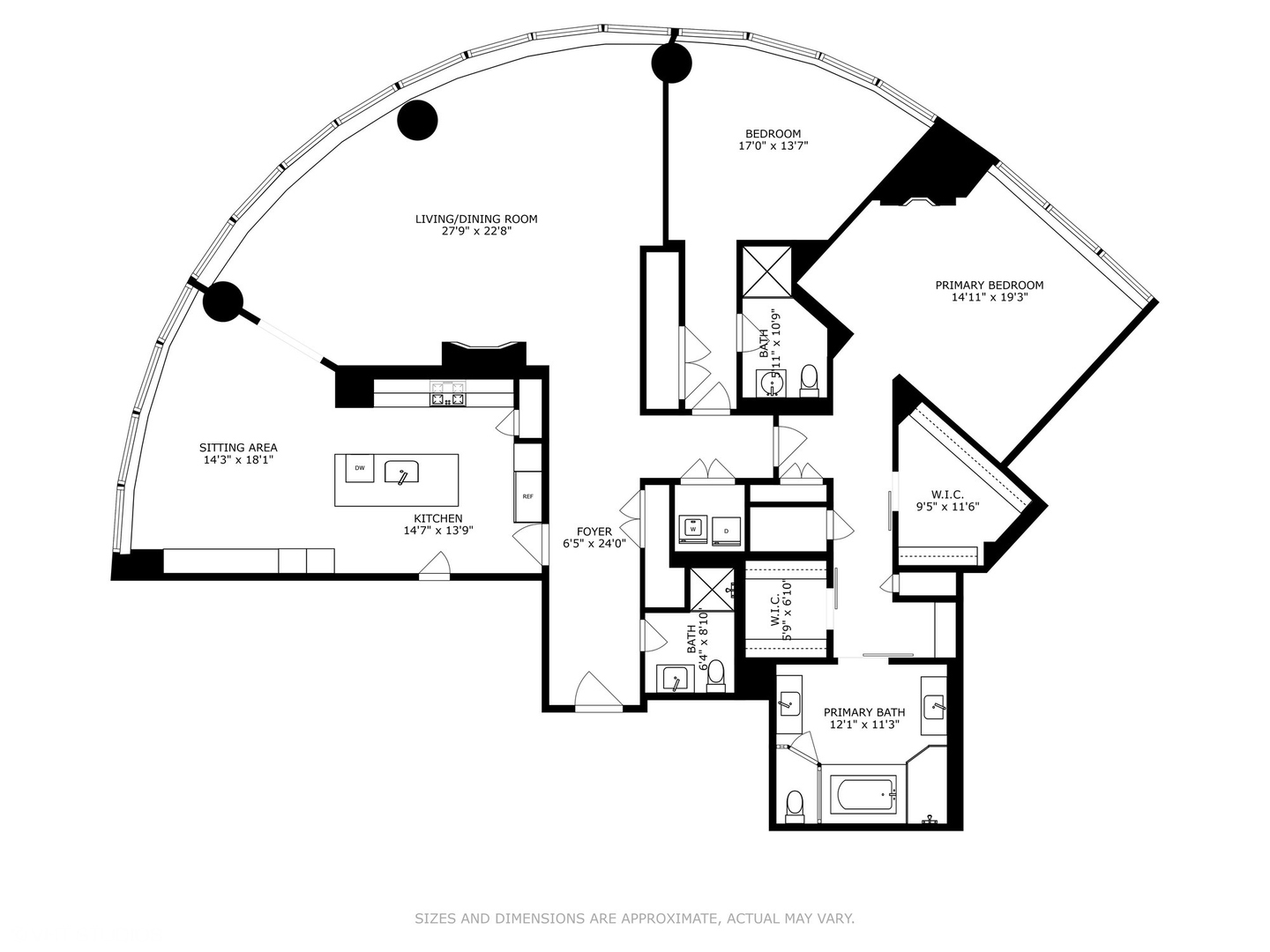 401 North Wabash Avenue, Unit 54E Chicago, IL 60611 - Photo 25 of 29 a picture of a bathroom with a sink