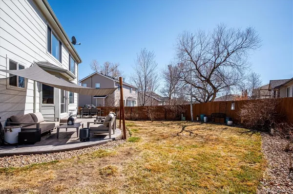 a view of a house with a patio