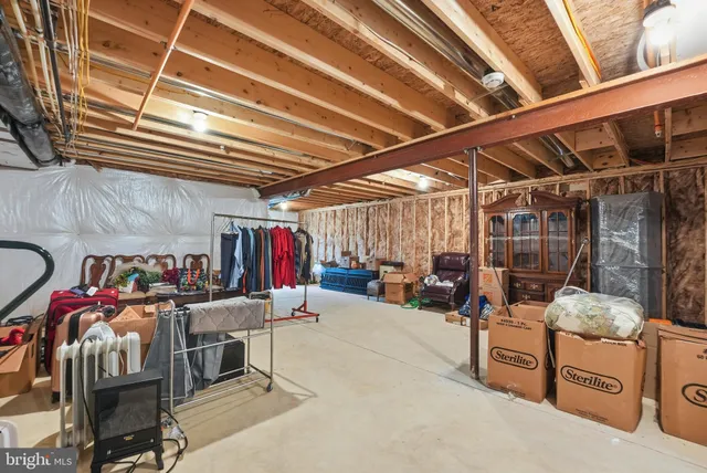 a view of storage and utility room