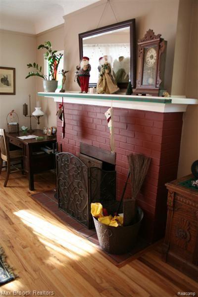 3 Amherst Road Pleasant Ridge, MI 48069 - Photo 5 of 24 Cozy Brick Fireplace