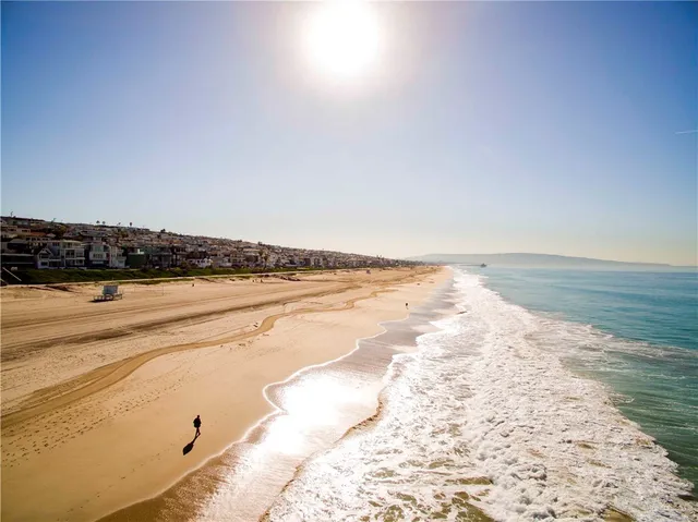 a view of an ocean and beach