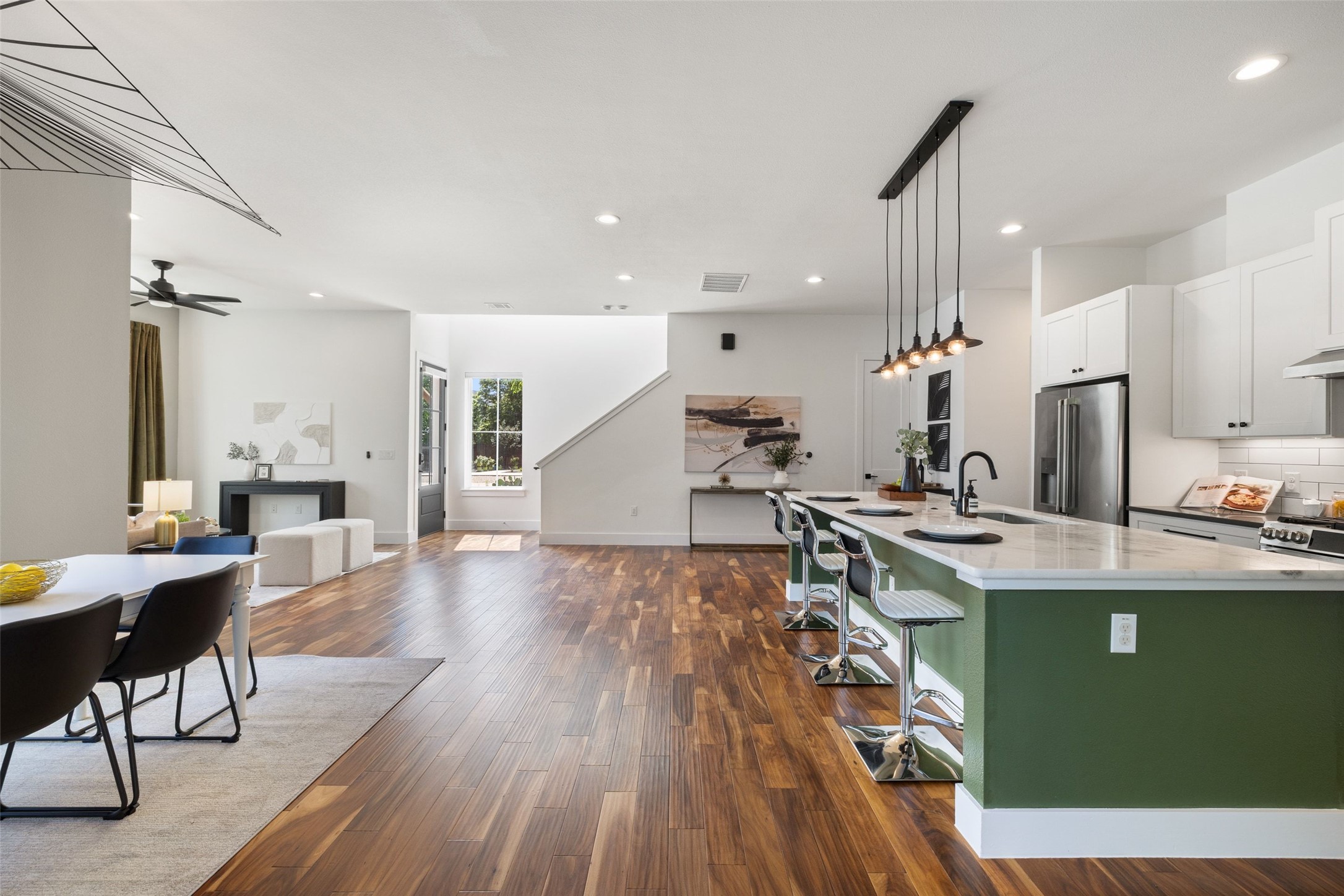 5601 Jackie Robinson Street, Unit 1 Austin, TX 78721 - Photo 16 of 40 Designed for modern living, the home is pre-wired for internet, sound, and security with integrated Nest and Google Home systems throughout