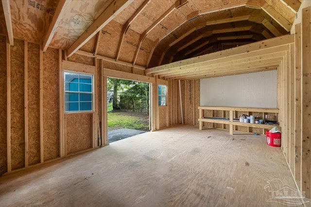 a view of car garage