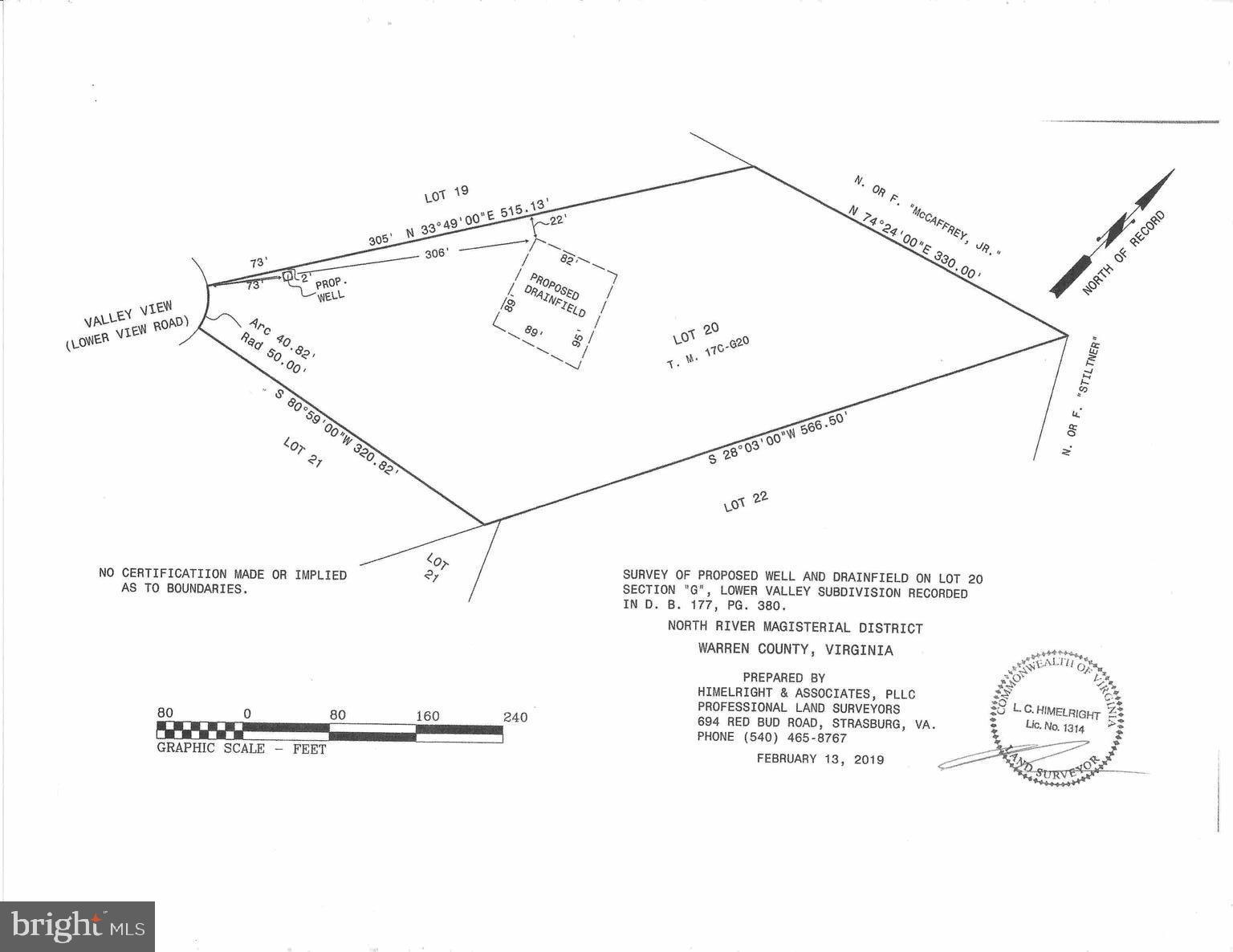 Survey. 6 person Conventional Septic Perc