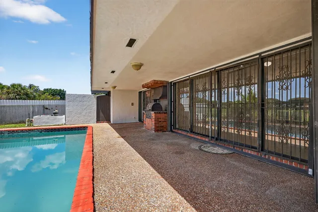 a view of a house with a balcony