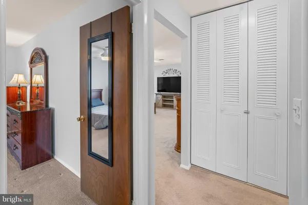 a view of front door with hallway